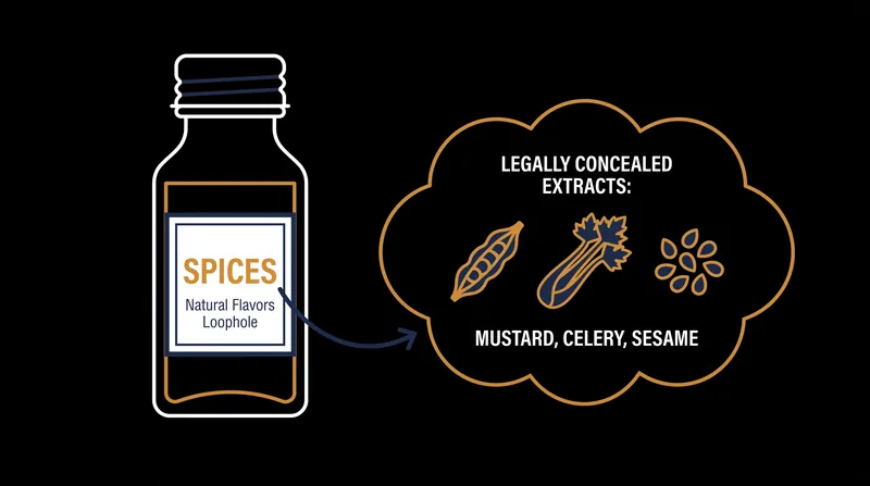 Catch-all ingredient terms protect proprietary recipes but obscure potentially dangerous allergens from consumers.