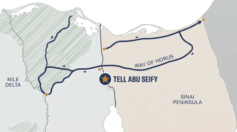 The Way of Horus was a vital military and trade route connecting ancient Egypt to the Levant.