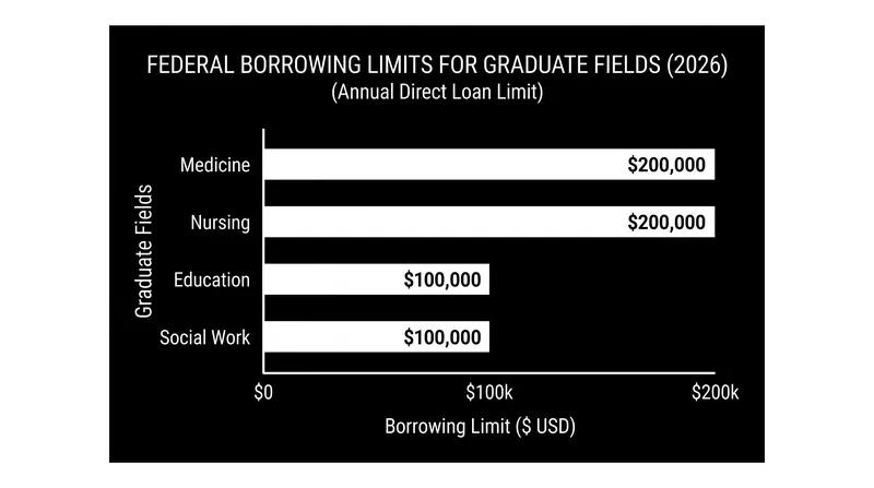 Under the current framework, education and social work programs remain excluded from the higher borrowing tier.