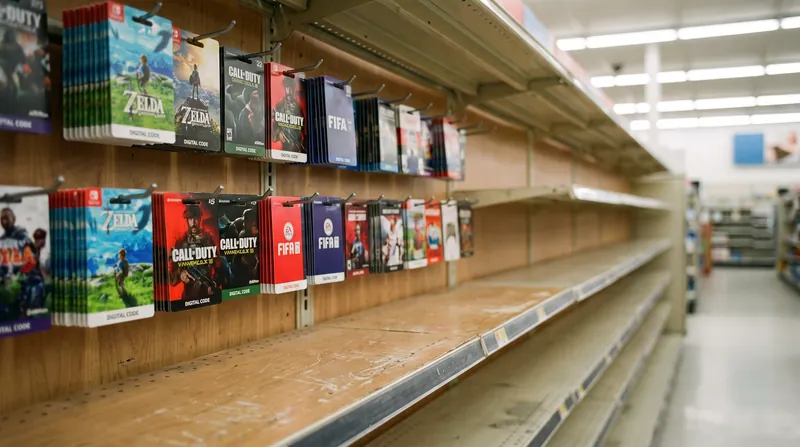 Brick-and-mortar retailers will transition to selling digital download codes as physical game cases are phased out.
