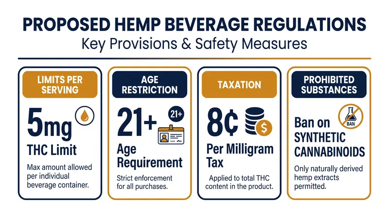 Key provisions of the Beverage Regulatory Parity Act.