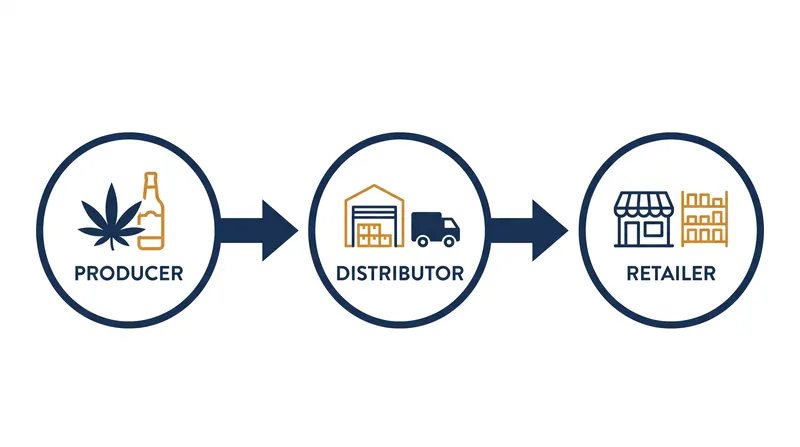 The proposed three-tier distribution model mirrors the alcohol industry's supply chain.
