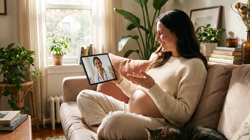 Telehealth expansion allows expectant mothers to complete routine prenatal check-ups without the burden of extensive travel.