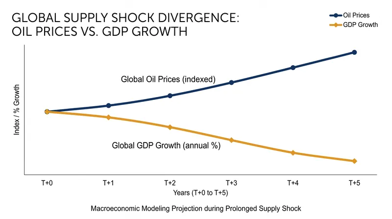 Economic modeling indicates a prolonged closure significantly lowers global real GDP growth.
