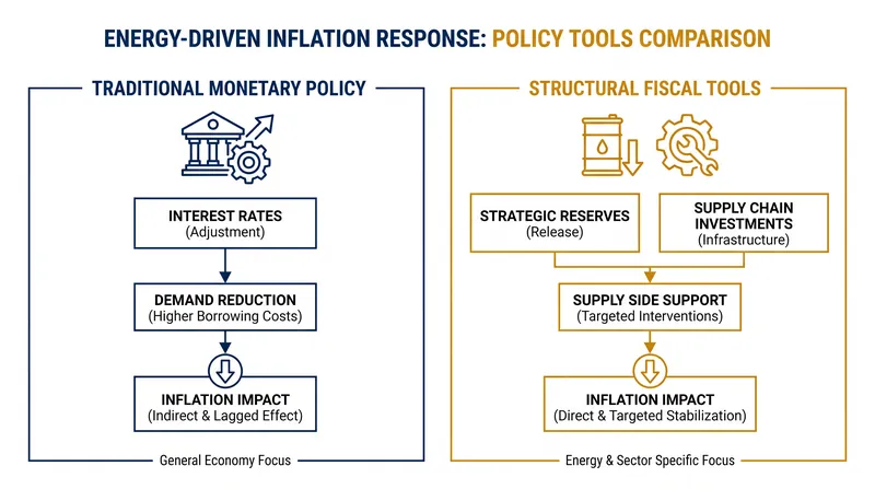 The shifting paradigm from monetary to fiscal intervention.