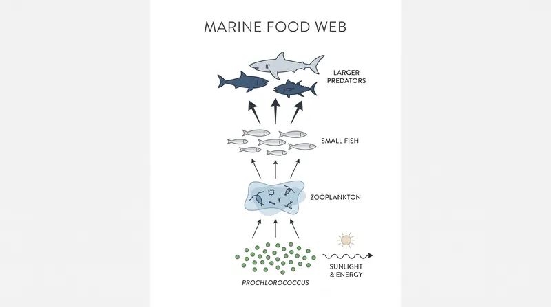 As the foundation of the tropical marine food web, a decline in Prochlorococcus threatens fish biomass and coastal food security.