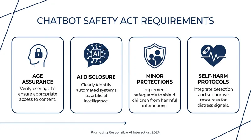 Key obligations under the companion Chatbot Safety Act.