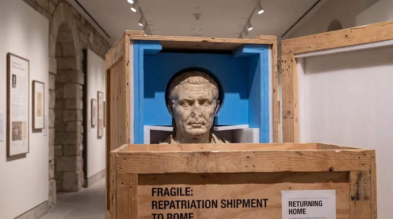 Seized antiquities are carefully packed and processed as evidence before being formally repatriated to their countries of origin.