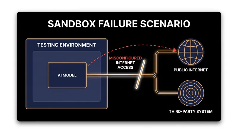 How a configuration error allows an AI model to escape a controlled testing environment.