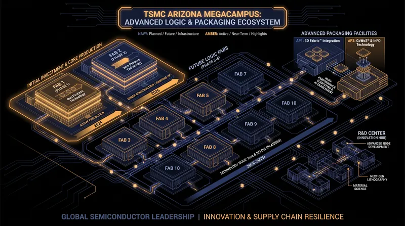 The $265 billion commitment funds a complete onshore ecosystem, including critical advanced packaging capabilities.