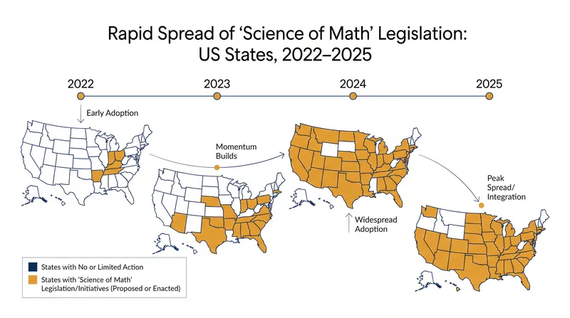 At least 18 states have recently passed legislation mandating evidence-based math instruction.