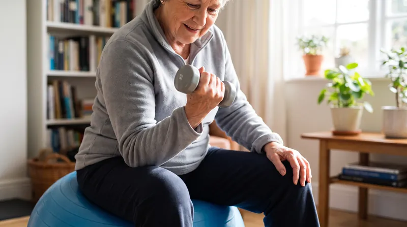 Strength training and balance work are crucial components of a varied exercise routine.