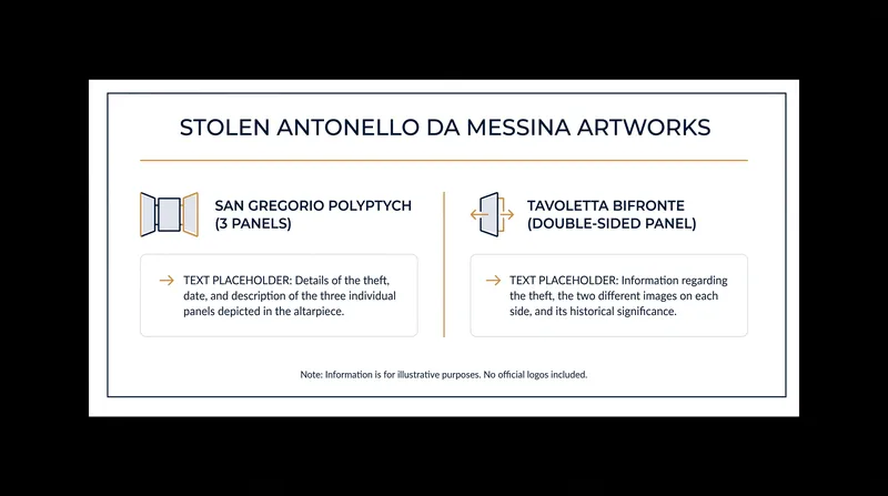 The four 15th-century masterpieces taken during the Messina museum heist.