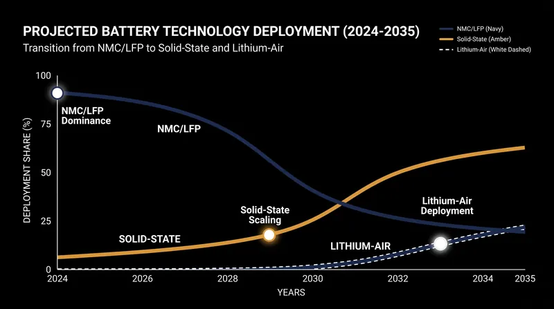 CATL's technology roadmap positions lithium-air as the long-term successor to solid-state batteries.