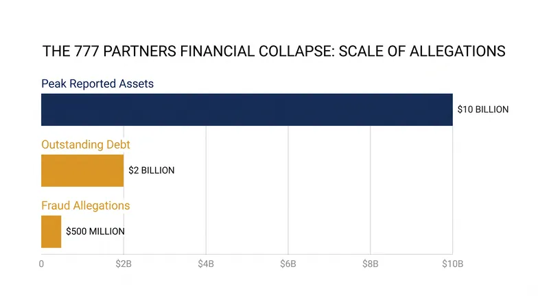 The financial scale of the 777 Partners collapse.