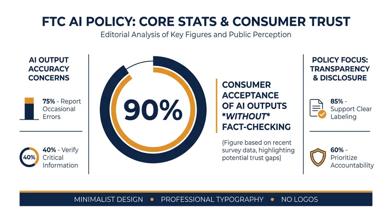 The FTC cites high consumer reliance on AI outputs as a key justification for its deception theory.