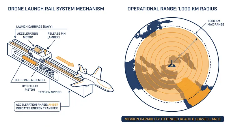The 1,000-kilometer range of the Geran-4 and Geran-5 drones places major European population centers within striking distance.