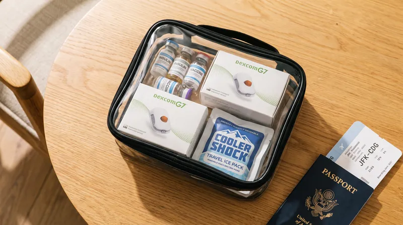 Packing spare medical supplies in a clear, separate bag expedites the visual inspection process.