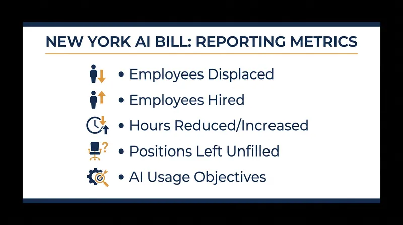 The specific workforce metrics covered businesses must track and report annually.