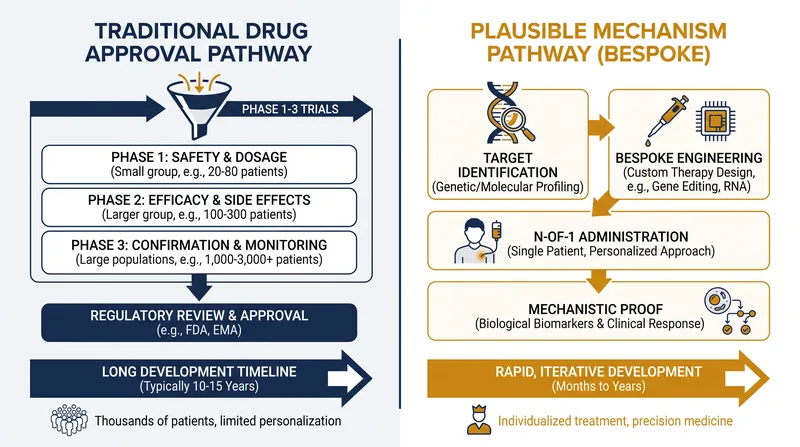 How the Plausible Mechanism Framework bypasses the need for large-scale randomized controlled trials.