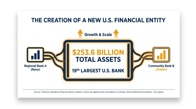 The combined entity will command over $250 billion in consolidated assets.