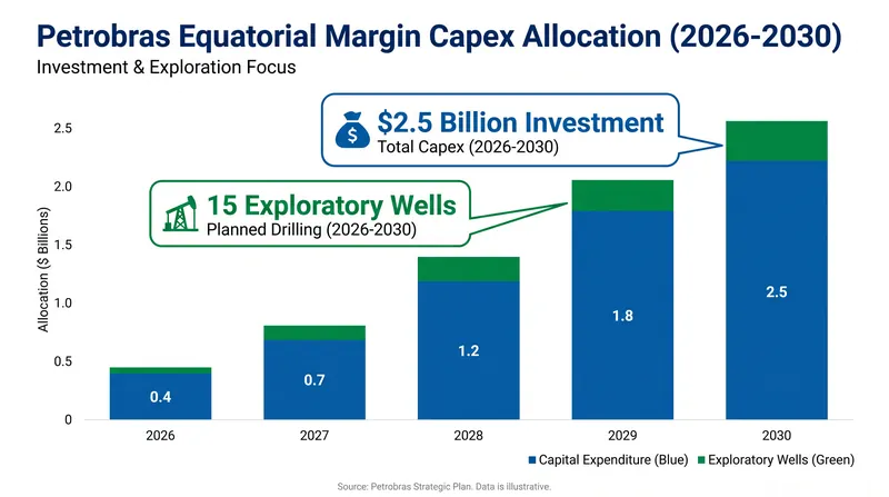 Petrobras is heavily pivoting its exploration budget to the northern coast to offset maturing southern fields.