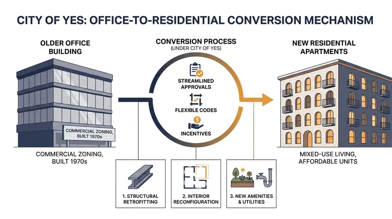Buildings constructed before 1991 are now broadly eligible for residential conversion.