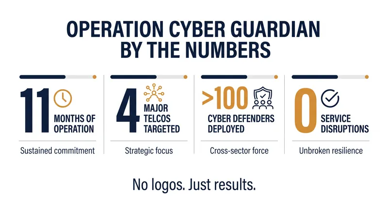 The scale and outcome of Singapore's largest coordinated cyber incident response.