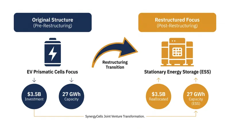 The Indiana facility will pivot from consumer EV batteries to grid-scale energy storage.
