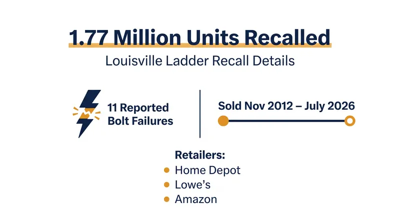The recall spans 14 years of sales across major North American hardware retailers.