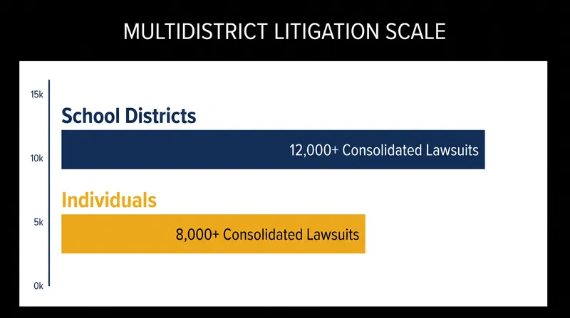 The Oakland trial serves as a bellwether for thousands of similar cases filed nationwide.