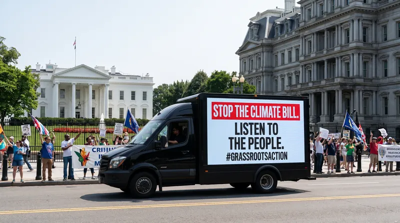 Consumer advocates have launched mobile billboard campaigns in Washington to protest Netflix's pricing power.