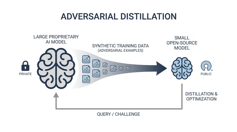Critics argue that foreign developers use adversarial distillation to free-ride on American AI research.