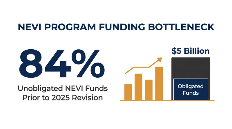 Strict federal requirements for spacing, equity, and environmental review resulted in a significant backlog of unobligated funds.