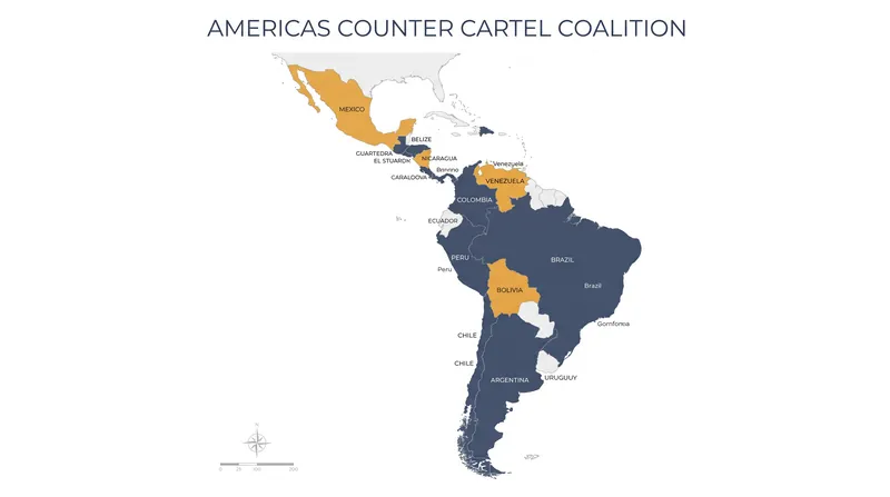 The Americas Counter Cartel Coalition has expanded to 19 member nations, though key countries like Mexico remain opposed.