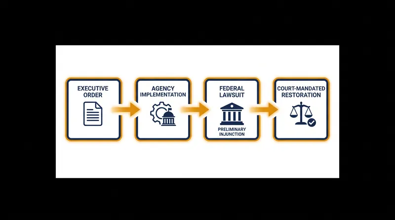How the federal court's preliminary injunction forces the rapid reversal of the Department of the Interior's directives.