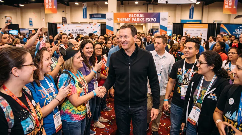D'Amaro spent time walking the convention floor, engaging directly with Disney's most passionate fans.