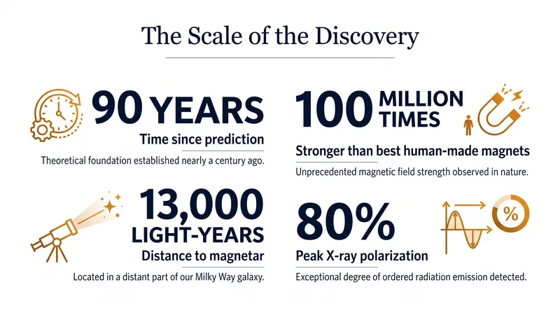 The extreme numbers behind the search for vacuum birefringence.