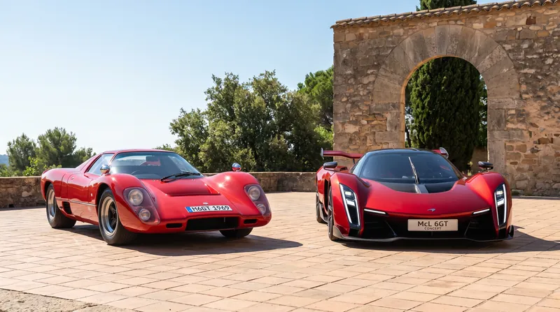 The new concept draws heavy design inspiration from Bruce McLaren's unfinished 1969 M6GT road car project.