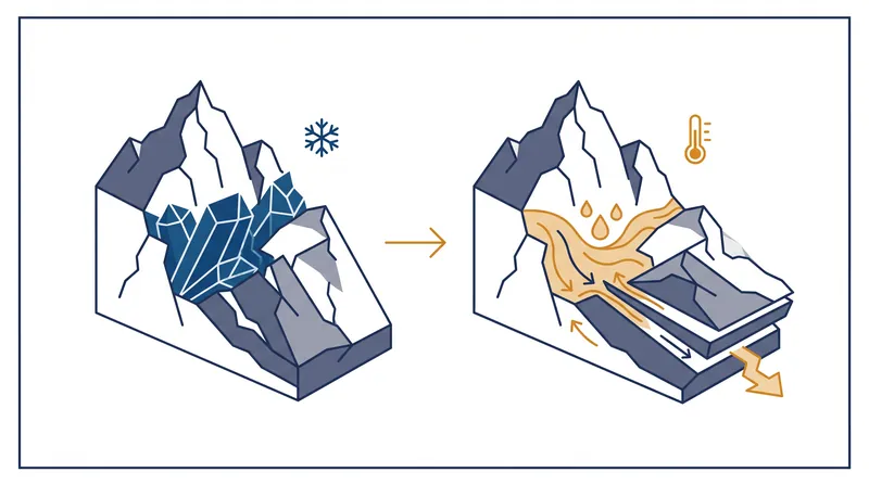 As global temperatures rise, the permafrost that holds Alpine rock formations together is melting.
