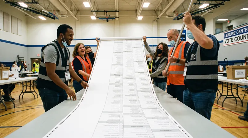 The record 34 candidates required an oversized 90-centimeter ballot paper, complicating the vote count.