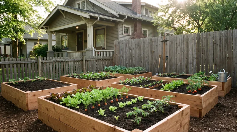 Raised beds filled with imported soil allow gardeners to completely bypass legacy lead contamination.