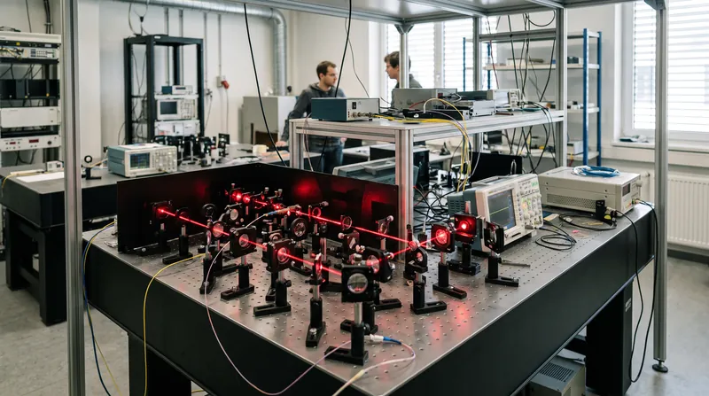 Unlike traditional quantum systems, the metacrystal was tested entirely at room temperature using a laser-based optical setup.