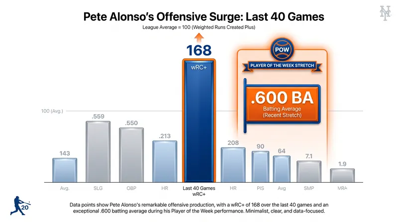 Pete Alonso has been the offensive engine for Baltimore since his mid-season arrival.