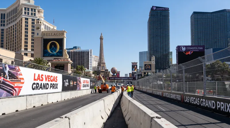 Transforming the Las Vegas Strip into an FIA-grade racing circuit requires months of complex logistical preparation.