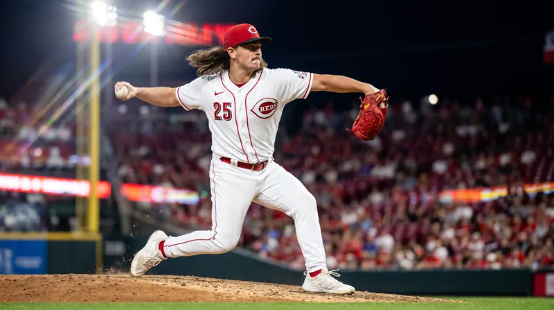 Reds starter Rhett Lowder pitched 6 2/3 innings, matching a career high and saving the bullpen during the doubleheader.