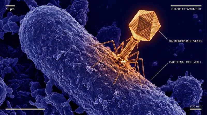 Bacteriophages are viruses that exclusively target and infect bacteria, making them a promising tool against antibiotic-resistant superbugs.