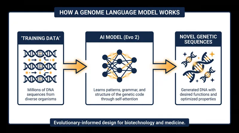 Genome language models learn the rules of biology by studying vast datasets of DNA, much like text-based AI studies language.