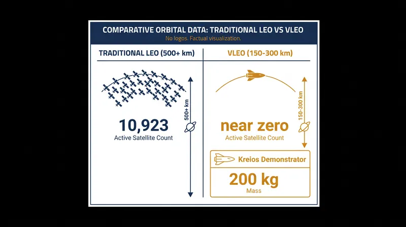 Very Low Earth Orbit (VLEO) offers a pristine environment compared to the increasingly congested traditional LEO.