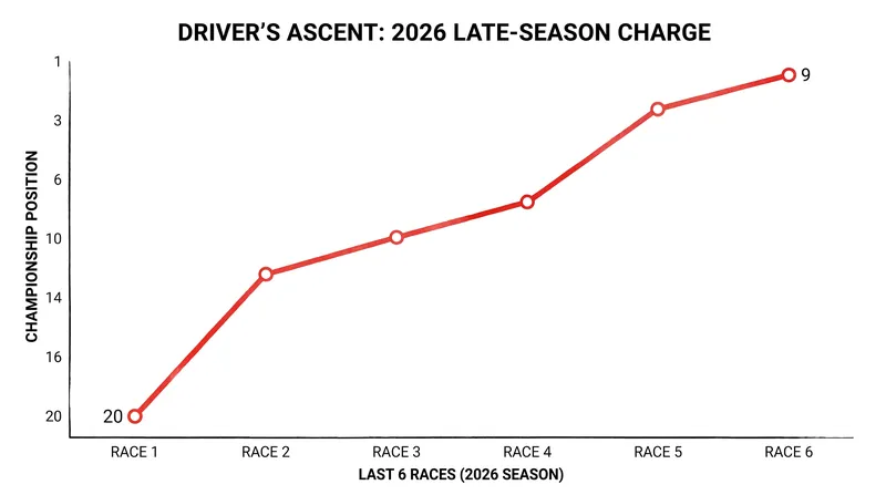 Joey Logano's rapid ascent in the 2026 Cup Series standings.